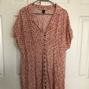 Wild Fable Button-Up Floral Dress